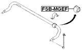 FSB-MGEF - FRONT STABILIZER BAR BUSH D19