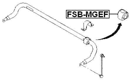 FSB-MGEF - FRONT STABILIZER BAR BUSH D19