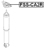 FSS-CA2R - REAR SHOCK ABSORBER MOUNTING