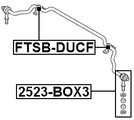 FTSB-DUCF - FRONT STABILIZER BAR BUSH KIT D23.2