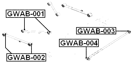 GWAB-001 - REAR TRAILING ROD BUSHING