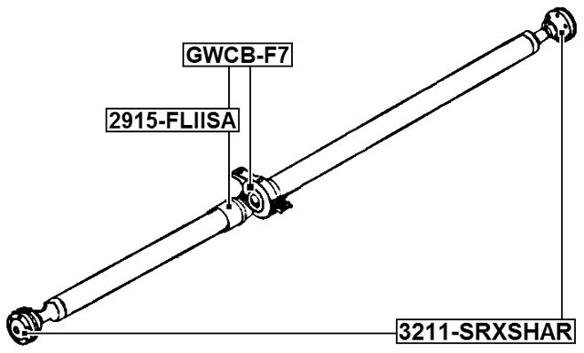 GWCB-F7 - DRIVE SHAFT BEARING (REPAIR KIT)