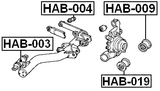 HAB-003 - REAR ARM BUSHING