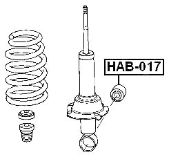 HAB-017 - BUSHING, REAR SHOCK ABSORBER