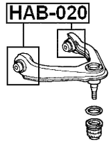 HAB-020 - BUSHING, FRONT UPPER CONTROL ARM