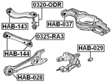 HAB-037 - REAR ARM BUSHING