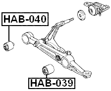 HAB-040 - BUSHING, FRONT LOWER CONTROL ARM