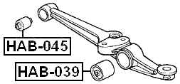 HAB-045 - BUSHING, FRONT LOWER CONTROL ARM