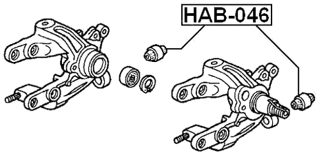 HAB-046 - REAR KNUCKLE BUSHING