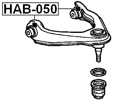 HAB-050 - BUSHING, FRONT UPPER CONTROL ARM