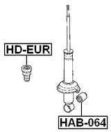 HAB-064 - BUSHING, REAR SHOCK ABSORBER