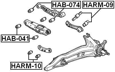 HAB-074 - BUSHING, REAR TRANSVERSE ARM