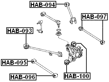 HAB-094 - REAR ROD BUSHING