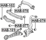 HAB-102 - REAR KNUCKLE BUSHING