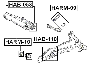 HAB-110 - REAR ARM BUSHING