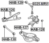 HAB-126 - REAR ARM BUSHING