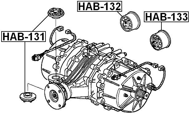 HAB-131 - DIFFERENTIAL MOUNT BUSHING