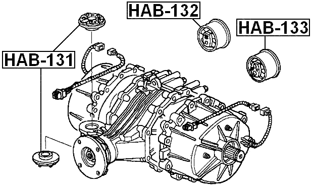 HAB-132 - DIFFERENTIAL MOUNT BUSHING