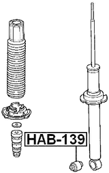 HAB-139 - BUSHING, REAR SHOCK ABSORBER