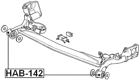 HAB-142 - REAR CROSSMEMBER BUSHING