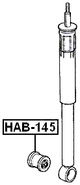 HAB-145 - BUSHING, REAR SHOCK ABSORBER
