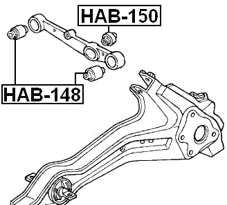 HAB-148 - REAR ARM BUSHING