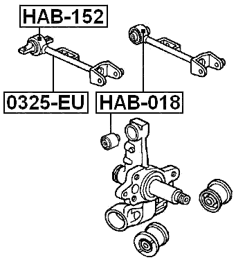 HAB-152 - BUSHING, REAR UPPER CONTROL ARM