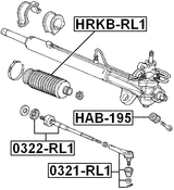 HAB-195 - STEERING RACK BUSHING