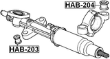 HAB-204 - STEERING RACK BUSHING