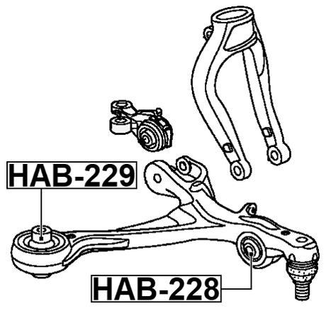 HAB-228 - FRONT ARM BUSHING