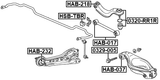 HAB-232 - BUSHING, REAR TRAILING ARM