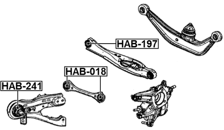 HAB-241 - BUSHING, REAR TRAILING ARM