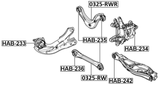 HAB-242 - REAR ARM BUSHING