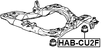 HAB-CU2F - SUBFRAME BUSHING
