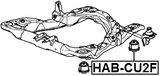 HAB-CU2F - SUBFRAME BUSHING