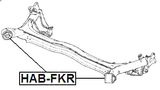 HAB-FKR - REAR CROSSMEMBER BUSHING