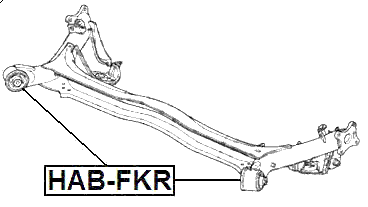 HAB-FKR - REAR CROSSMEMBER BUSHING