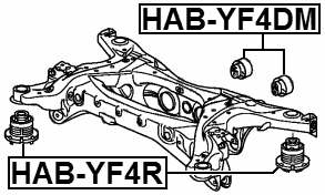 HAB-YF4DM - SUBFRAME BUSHING