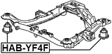 HAB-YF4F - SUBFRAME BUSHING