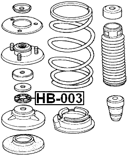 HB-003 - FRONT SHOCK ABSORBER BEARING