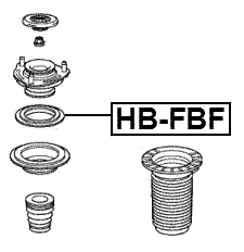 HB-FBF - FRONT SHOCK ABSORBER BEARING