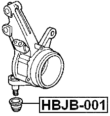 HBJB-001 - BALL JOINT BOOT 29X24X16.7