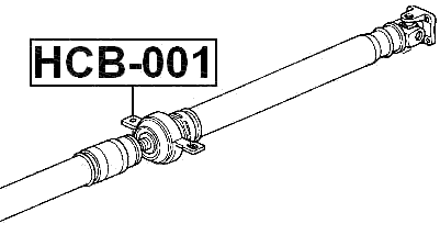 HCB-001 - DRIVE SHAFT BEARING