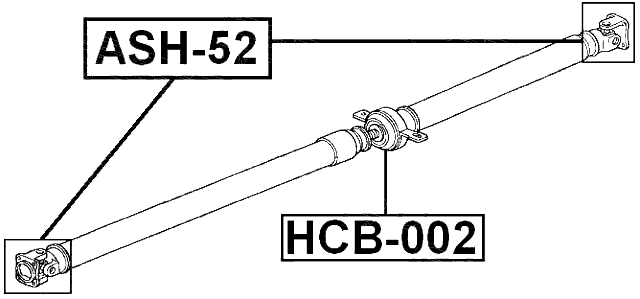 HCB-002 - DRIVE SHAFT BEARING