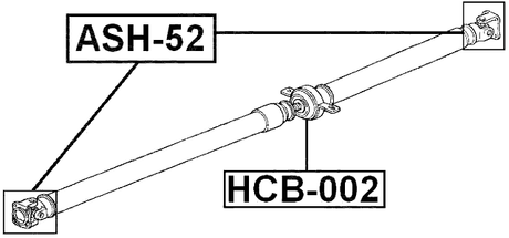 HCB-002 - DRIVE SHAFT BEARING