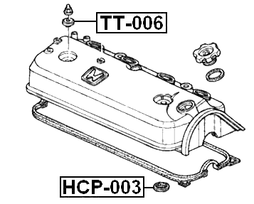 HCP-003 - SEAL RING, SPARK PLUG TUBE
