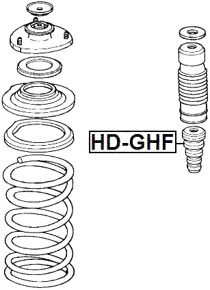 HD-GHF - FRONT SHOCK ABSORBER JOUNCE BUMPER