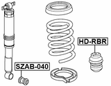 HD-RBR - REAR SHOCK ABSORBER JOUNCE BUMPER