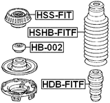 HDB-FITF - FRONT SHOCK ABSORBER JOUNCE BUMPER