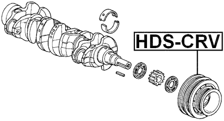 HDS-CRV - CRANKSHAFT PULLEY B18B/B20B